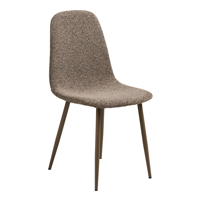 Stockholm Eetkamerstoel - Set van 2 Eetkamerstoelen, lichtbruin, lichtbruine poten HN1300