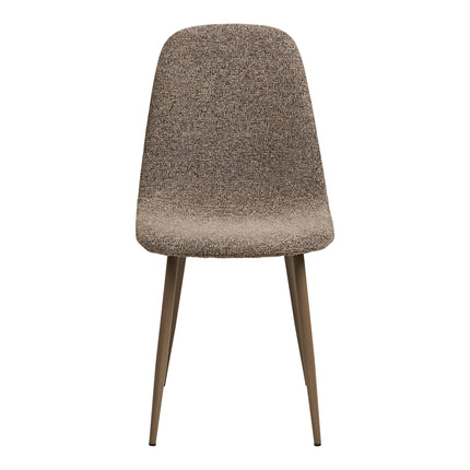 Stockholm Eetkamerstoel - Set van 2 Eetkamerstoelen, lichtbruin, lichtbruine poten HN1300