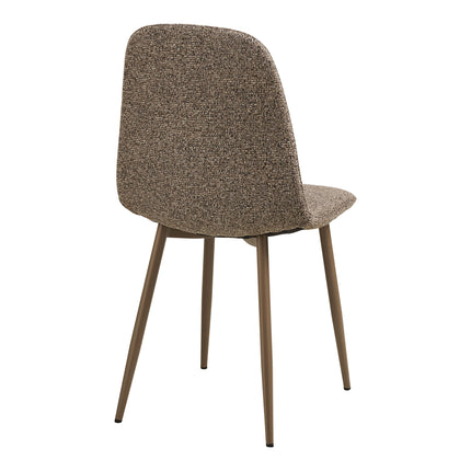 Stockholm Eetkamerstoel - Set van 2 Eetkamerstoelen, lichtbruin, lichtbruine poten HN1300