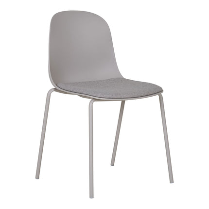 Madalena Eetkamerstoel - Set van 2 Eetkamerstoelen, lichtgrijs HN1263