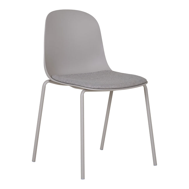 Madalena Eetkamerstoel - Set van 2 Eetkamerstoelen, lichtgrijs HN1263