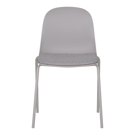 Madalena Eetkamerstoel - Set van 2 Eetkamerstoelen, lichtgrijs HN1263