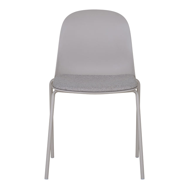 Madalena Eetkamerstoel - Set van 2 Eetkamerstoelen, lichtgrijs HN1263