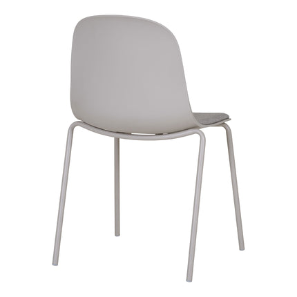 Madalena Eetkamerstoel - Set van 2 Eetkamerstoelen, lichtgrijs HN1263