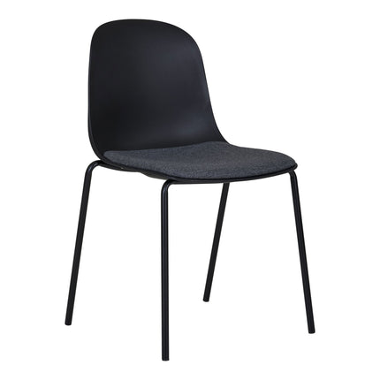 Madalena Eetkamerstoel - Set van 2 Eetkamerstoelen, zwart HN1264