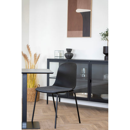 Madalena Eetkamerstoel - Set van 2 Eetkamerstoelen, zwart HN1264