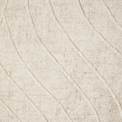 Getufte naturel linnen-katoenen sierkussenhoes Lynn 50 x 50 cm