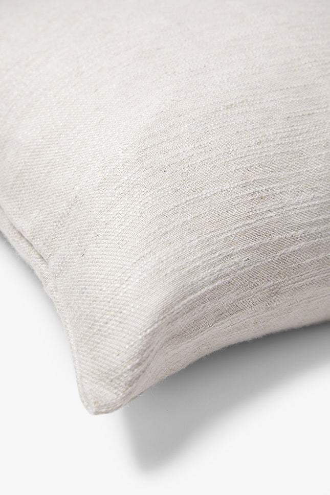 Zachte biologisch katoenen sierkussenhoes Hazel 50x50 cm naturel