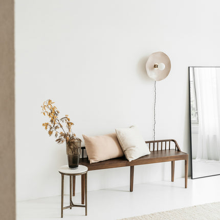 Zachte biologisch katoenen sierkussenhoes Hazel 50x50 cm naturel