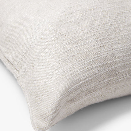 Zachte biologisch katoenen sierkussenhoes Hazel 60x40 cm naturel