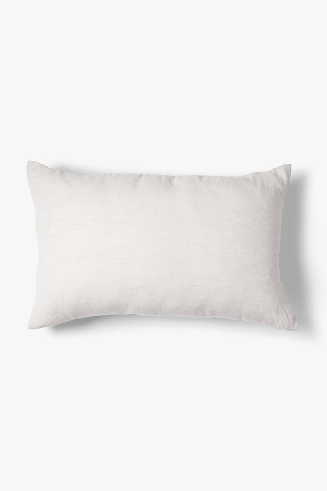 Gewassen 100% linnen kussenhoes Scotty 60x40 cm Naturel