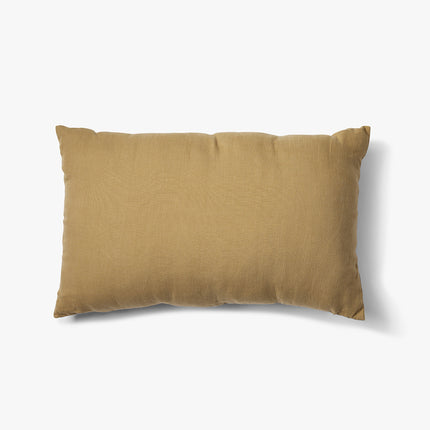 Gewassen 100% linnen kussenhoes Scotty 60x40 cm goudbruin