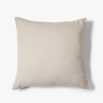 Gewassen 100% linnen kussenhoes Scotty 50x50 cm Taupe