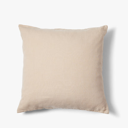 Gewassen 100% linnen kussenhoes Scotty 50x50 cm Nude