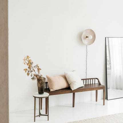 Gewassen 100% linnen kussenhoes Scotty 60x40 cm Nude