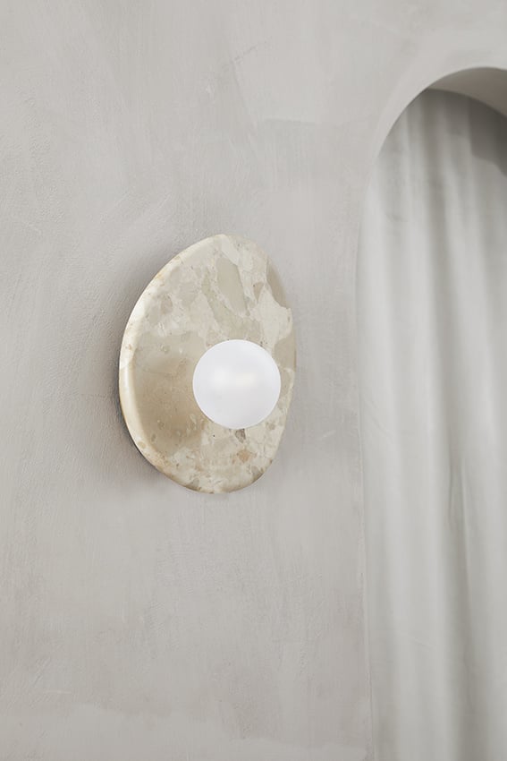 Exclusieve handgemaakte Kunis Brescia marmeren lamp Nina