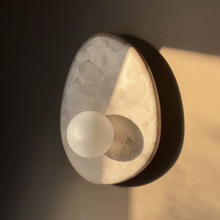 Exclusieve handgemaakte Kunis Brescia marmeren lamp Nina