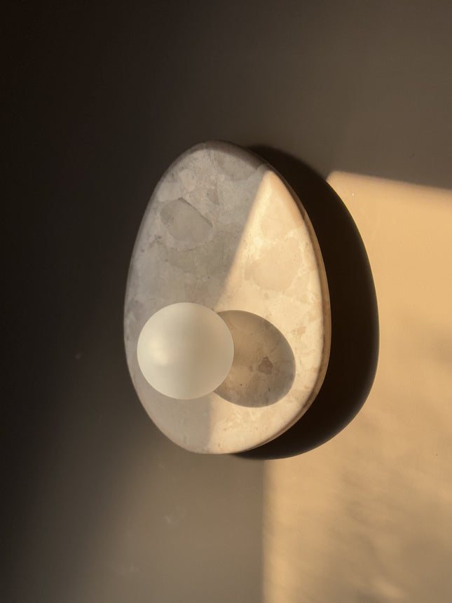 Exclusieve handgemaakte Kunis Brescia marmeren lamp Nina