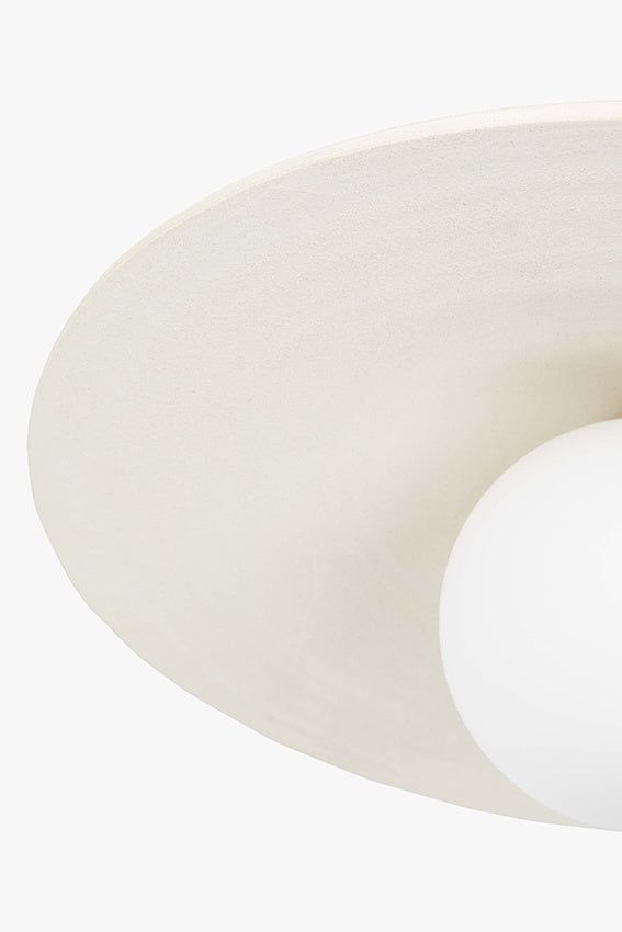 Handgemaakte aardewerken hanglamp July naturel