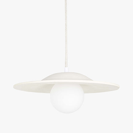 Handgemaakte aardewerken hanglamp July naturel