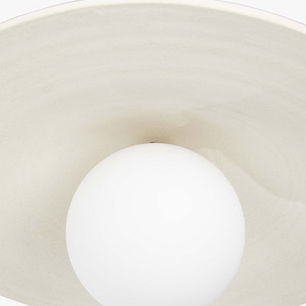 Handgemaakte aardewerken hanglamp July naturel