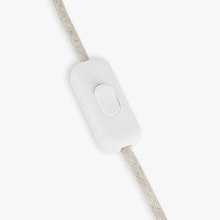 Handgemaakte aardewerken tafellamp Maeve naturel