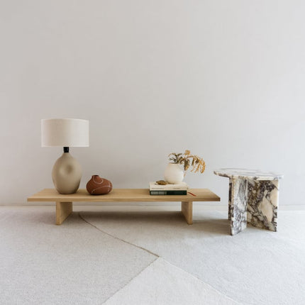 100% wollen vloerkleed Rose 200x290 cm beige ton-sur-ton