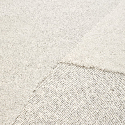 100% wollen vloerkleed Rose 200x290 cm beige ton-sur-ton