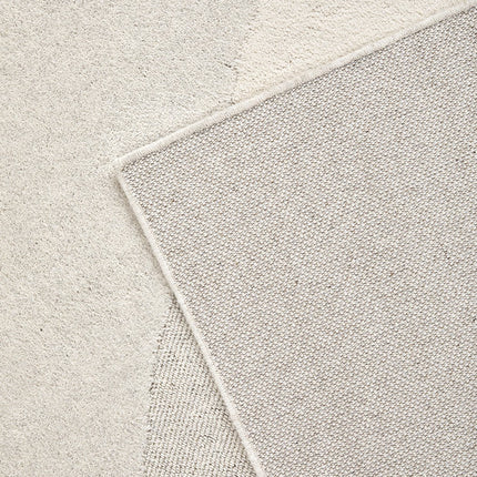 100% wollen vloerkleed Rose 200x290 cm beige ton-sur-ton