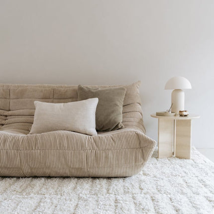 Exclusief hoogpolig wollen vloerkleed Stella 200x290 cm ecru