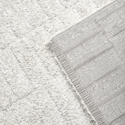 Exclusief hoogpolig wollen vloerkleed Stella 200x290 cm ecru