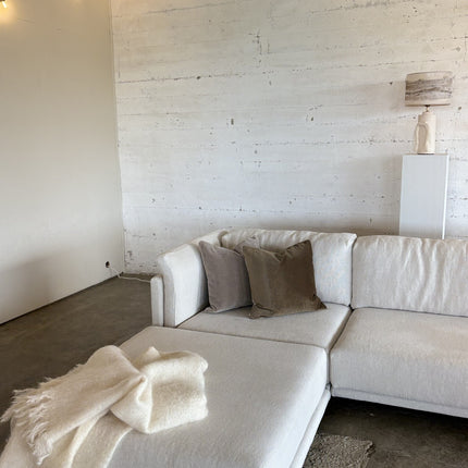 Satijnmohair sierkussenhoes Sara tabak 50x50 cm