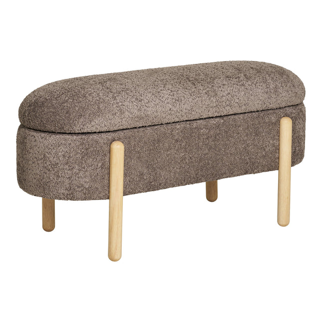 Branca Bench - bank met opbergruimte, bruin/naturel 97x40x48 cm, HN1237