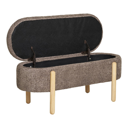 Branca Bench - bank met opbergruimte, bruin/naturel 97x40x48 cm, HN1237