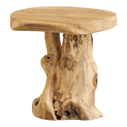 Palena Side Table - bijzettafel, teak, naturel ø40x45 cm