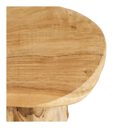 Palena Side Table - bijzettafel, teak, naturel ø40x45 cm
