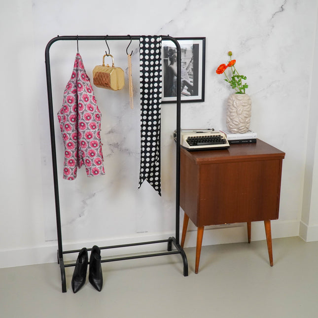 Kledingrek - Metaal - Zwart - 80x40x150cm