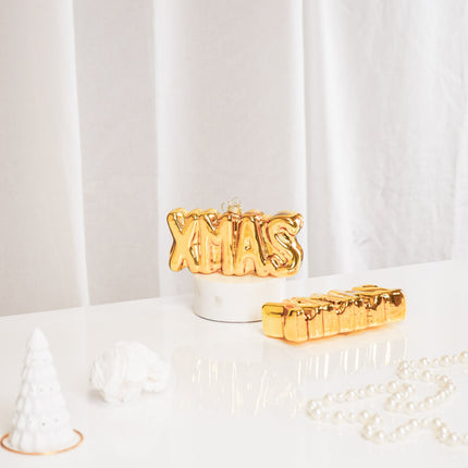 Kersthanger - XMAS Hanger - Glas - 14,5x3,5x7,5cm