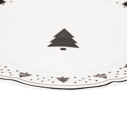 Ontbijtbord - Kerstboom - Newbone China - Ø19,5cm