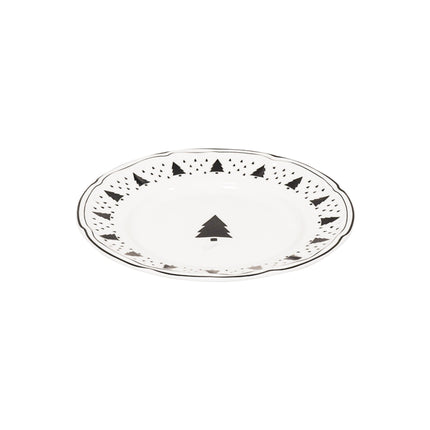 Gebaksbord - Kerstboom - Newbone China - Ø15cm