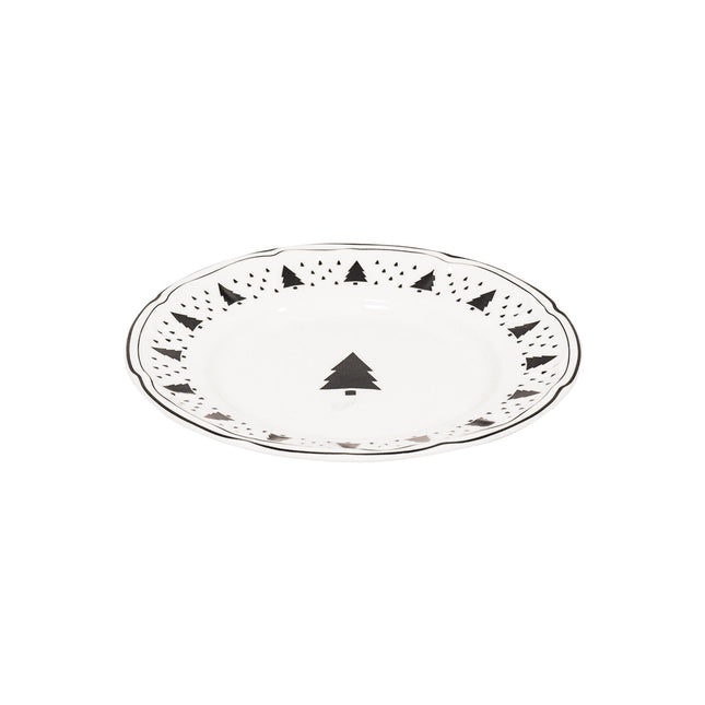 Gebaksbord - Kerstboom - Newbone China - Ø15cm