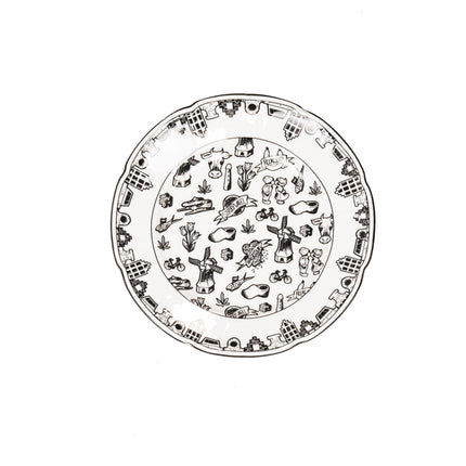 Gebaksbord- Dutch Black- Ø15cm