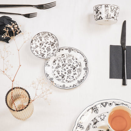 Gebaksbord- Dutch Black- Ø15cm