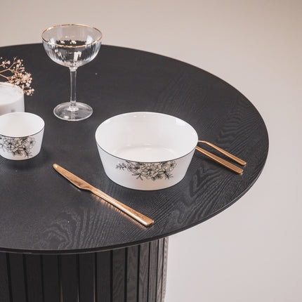 Schaal - Les Fleurs - Newbone China -  17,5x17,5x6,5cm