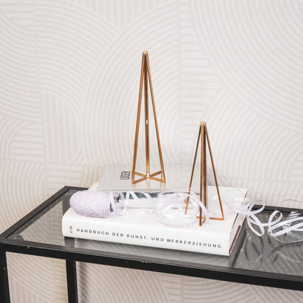 Kerstboom - Glas/ Metaal - Goud - 4,5x15cm