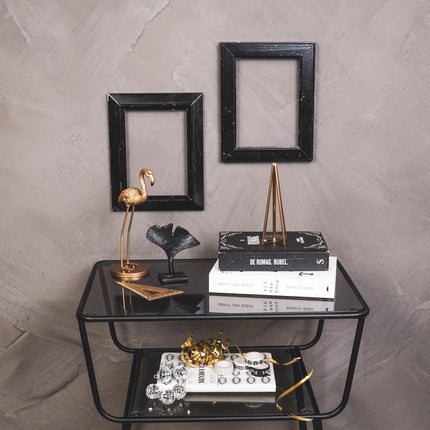 Kerstboom - Glas/ Metaal - Goud - 4,5x15cm