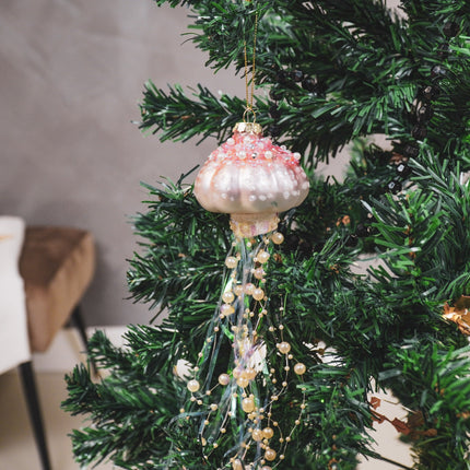 Kerstversiering - Kersthanger - Kwal - Glas - Gekleurd - 7x25cm