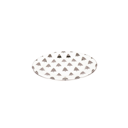 Bord - Kerstbomen - Newbone China - 19,5x19,5x1,2cm