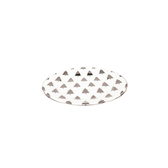 Bord - Kerstbomen - Newbone China - 19,5x19,5x1,2cm