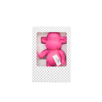 Ornament - Hang loose Aap Beeld 'The Legend' - Polyresin - Roze - 20,5x13,5x35cm